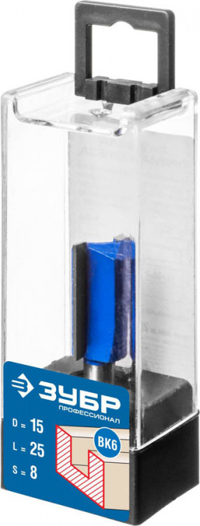 Фреза пазовая прямая ЗУБР 28753-15-25