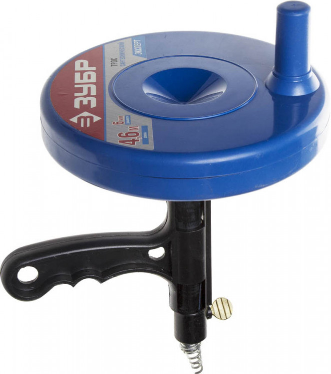 Трос сантехнический ЗУБР ЗУБР 5 м  6 мм трос сантехнический в пластиковом корпусе 51907-05