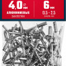 Алюминиевые заклепки ЗУБР 313106-40-06