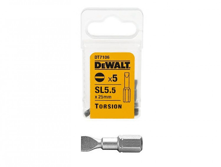 Бита Sl5,5 DeWALT DT7106
