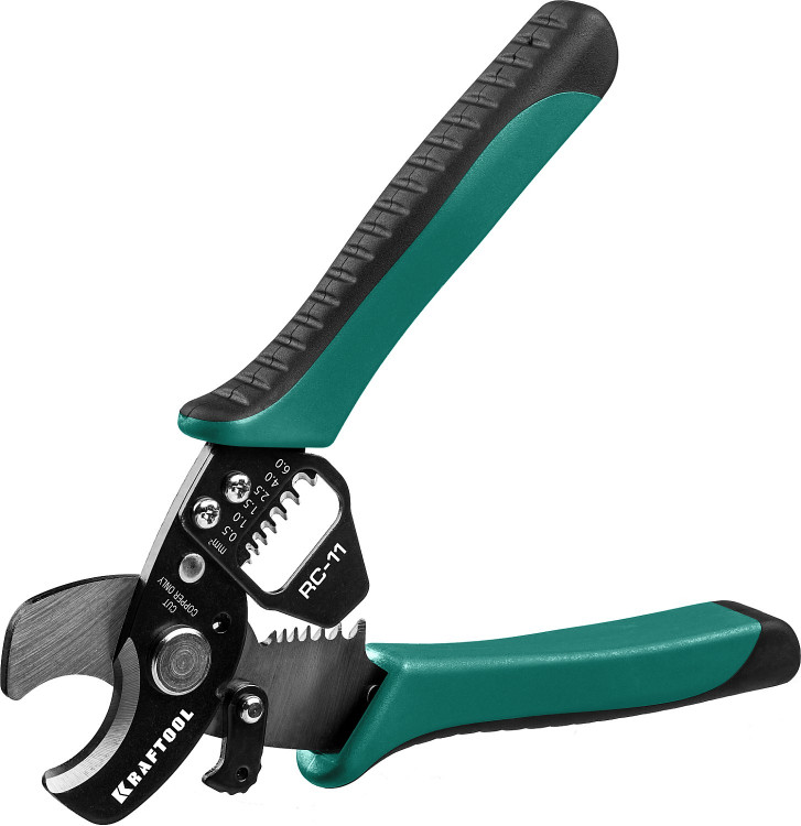 Кабелерез со съемником изоляции KRAFTOOL RC-11 22696-2