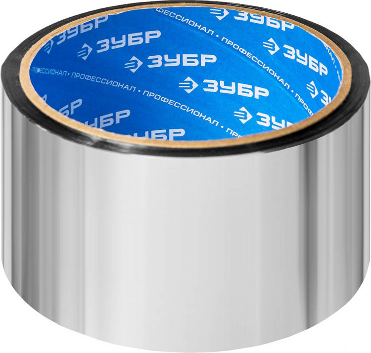 Лента клеящая металлизированная (скотч) ЗУБР 12260-50-25