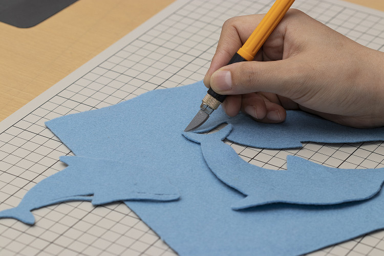 Нож перовой с профильными лезвиями OLFA OL-AK-4