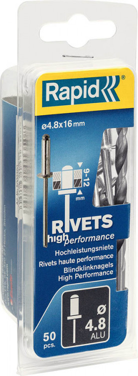 Алюминиевые заклепки RAPID 5000390