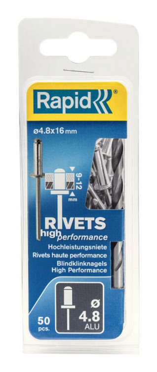 Алюминиевые заклепки RAPID 5000390
