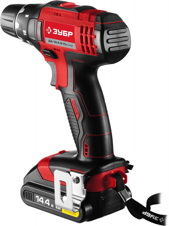 Аккумуляторная дрель шуруповерт ЗУБР ДА-14.4-2-Ли КНМ2