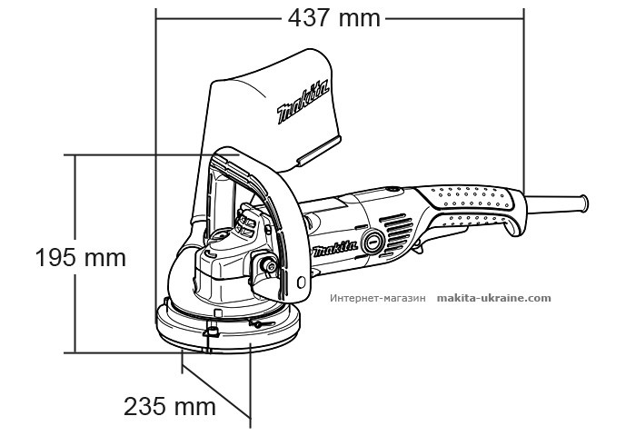 Шлифмашина по бетону MAKITA PC5000C