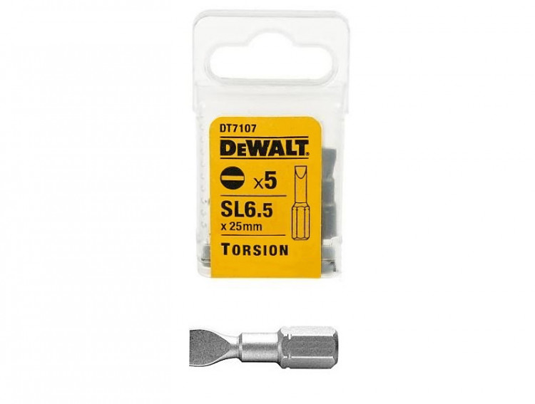 Бита Sl6,5 DeWALT DT7107