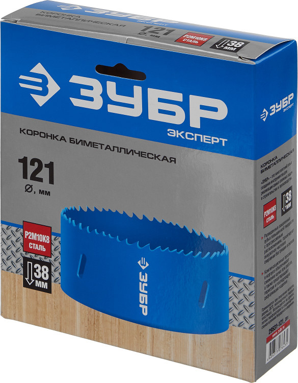 Буровая коронка биметаллическая ЗУБР 29531-121_z01