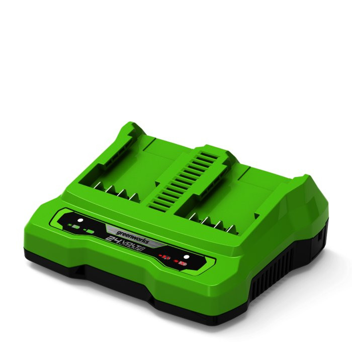 Зарядное устройство на 2 аккумулятора Greenworks G24C, 24V