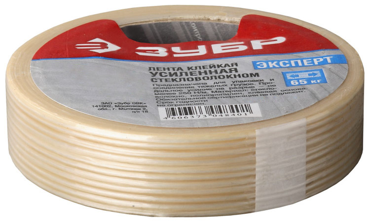 Клейкая армированная лента ЗУБР 12071-25-50