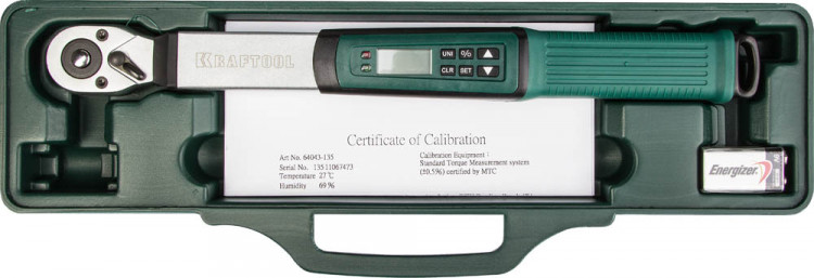 Электронный динамометрический ключ KRAFTOOL 64043-135