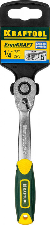 Трещотка для торцовых головок KRAFTOOL 27795-1/4_z02