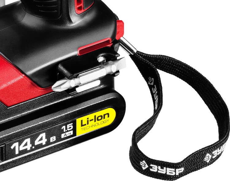 Аккумуляторная дрель шуруповерт ЗУБР ДА-14.4-2-Ли КМ2