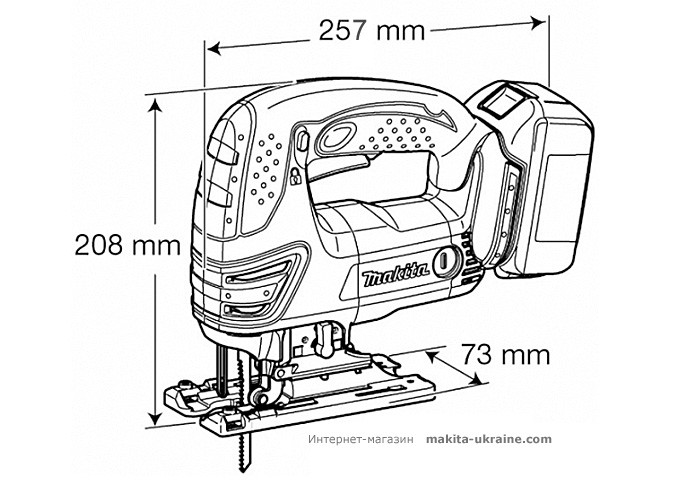 Аккумуляторный лобзик MAKITA DJV180Z