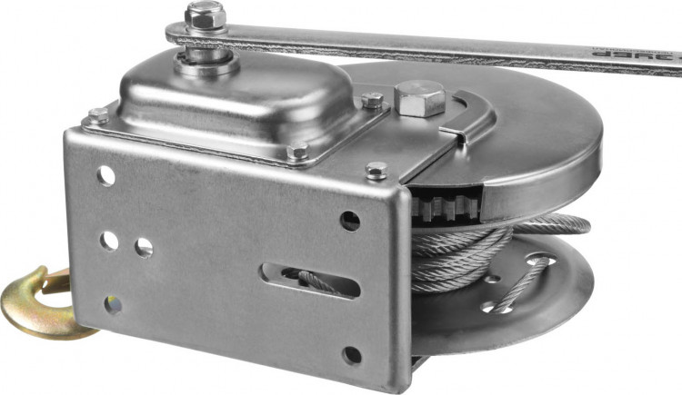 Лебедка ручная барабанная ЗУБР 43117-0.9