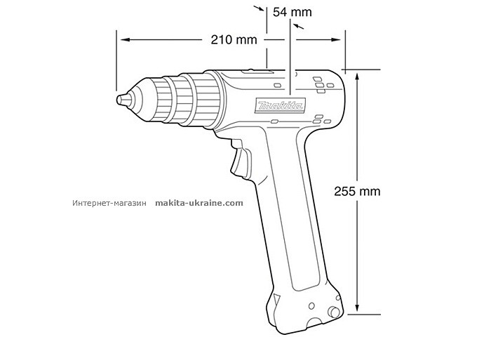 Аккумуляторная дрель-шуруповерт MAKITA 6096DWE