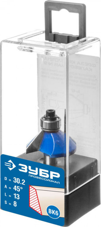 Фреза кромочная калевочная(фасочная) №9 ЗУБР 28711-30.2