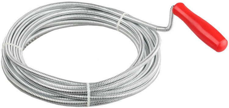 Трос сантехнический ЗУБР ЗУБР 5 м  6 мм пластиковая ручка