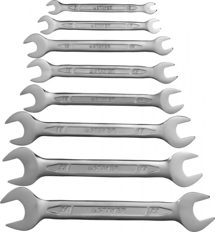 Набор ключей гаечных рожковых STAYER 27035-H8
