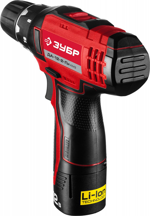 Аккумуляторная дрель шуруповерт ЗУБР ДА-12-2-Ли КМ3