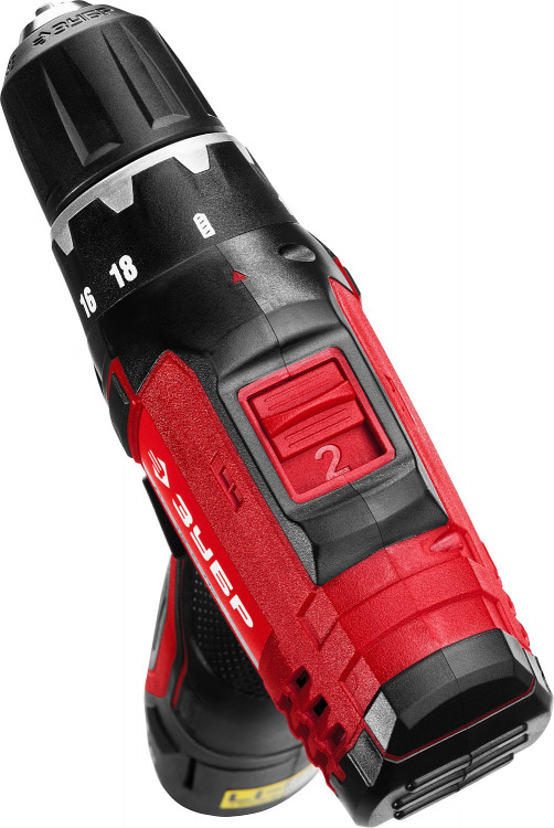 Аккумуляторная дрель шуруповерт ЗУБР ДА-12-2-Ли КМ3