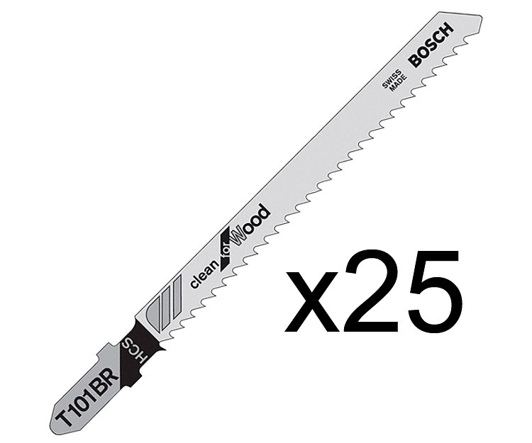 Пилка по дереву Bosch T 101BR, 2,5?100 мм, 25 шт.