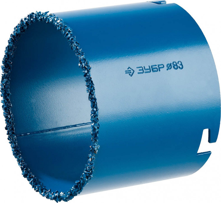 Кольцевая буровая коронка с твердосплавным напылением ЗУБР 33350-83_z01