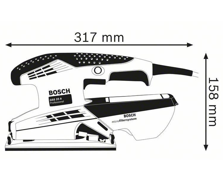Вибрационная шлифмашина BOSCH GSS 23 A