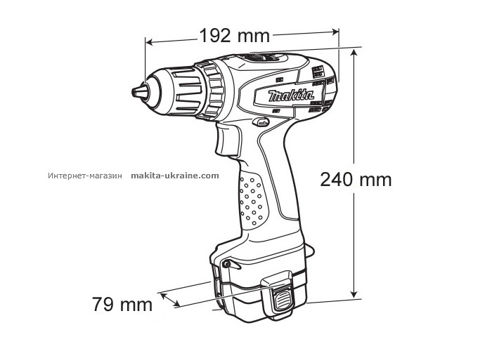 Аккумуляторная дрель-шуруповерт MAKITA 6261DWPLE