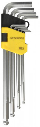 Имбусовые ключи STAYER 2741-H9-2