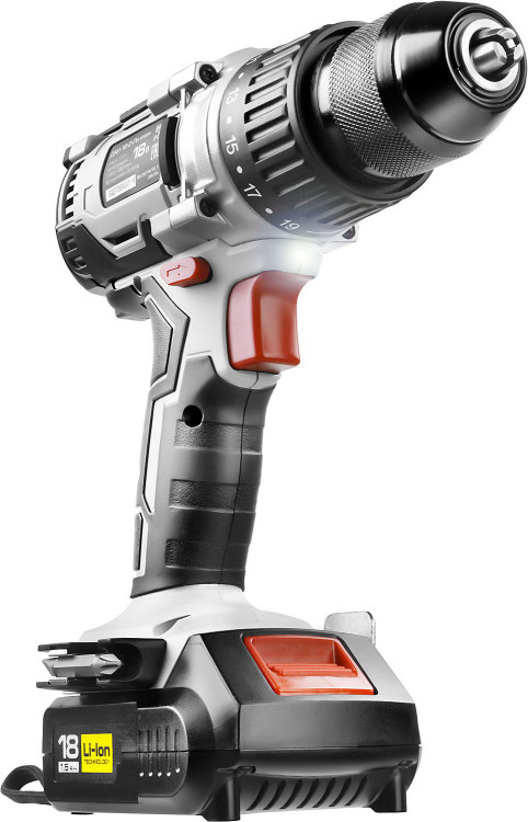 Аккумуляторная дрель шуруповерт ЗУБР ДАИ-18-2-Ли КНМ4