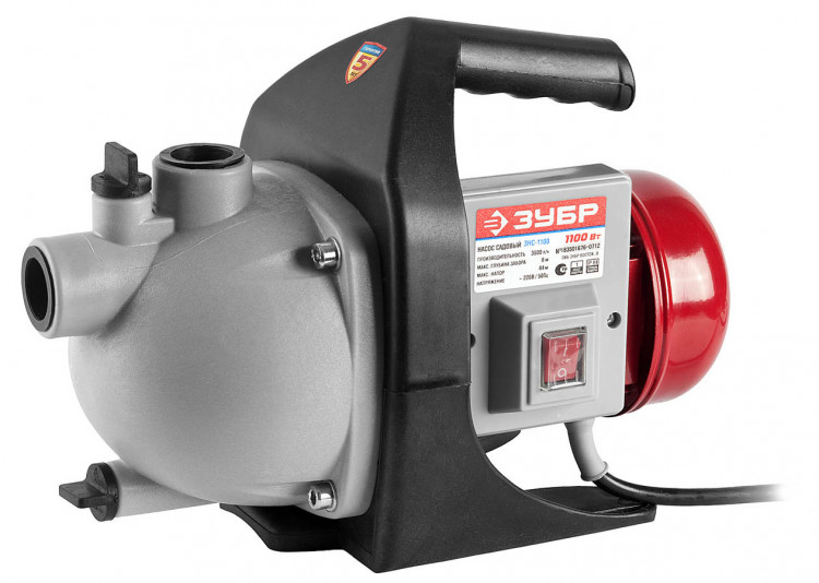 Насос садовый поверхностный ЗУБР ЗНС-1100