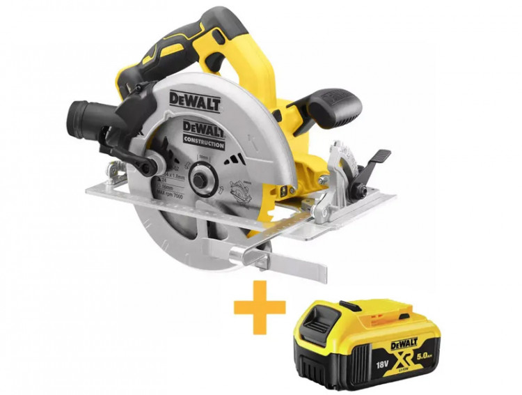 Аккумуляторная дисковая пила DeWALT DCS570N+DCB184