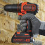 Ударная дрель-шуруповерт BLACK&DECKER BDCHD18KB