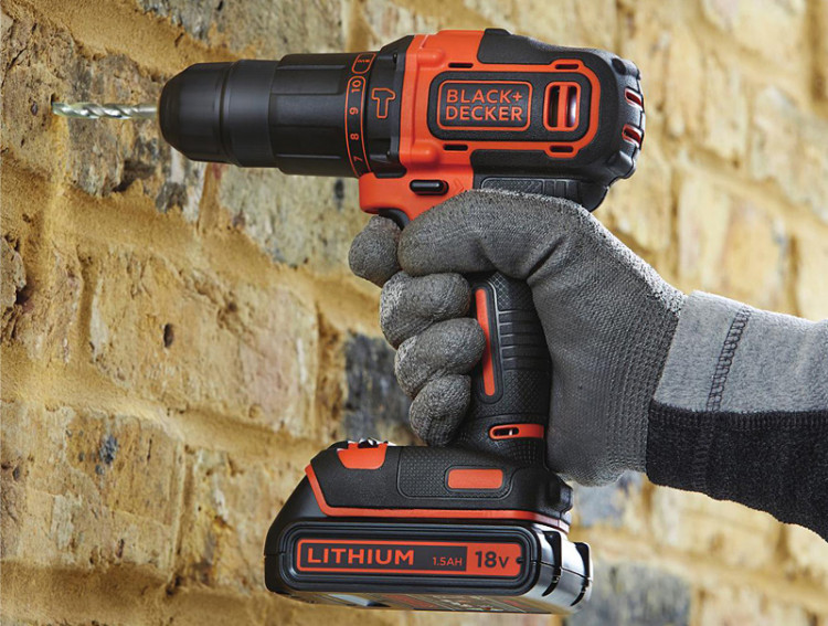 Ударная дрель-шуруповерт BLACK&DECKER BDCHD18KB