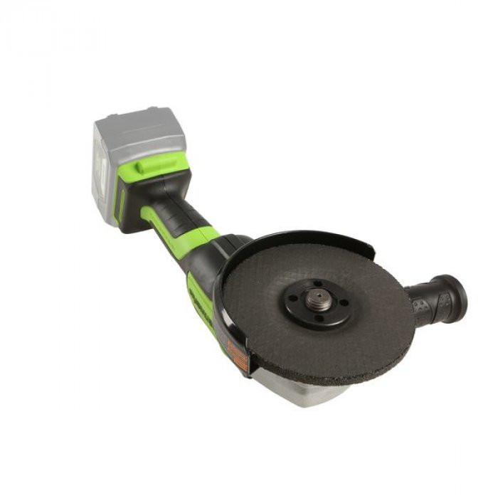 Угловая шлифовальная машина, аккумуляторная Greenworks GD24AGK4 3200207UB, 24V,  бесщеточная, c 1хАКБ 4 Ач и ЗУ в сумке