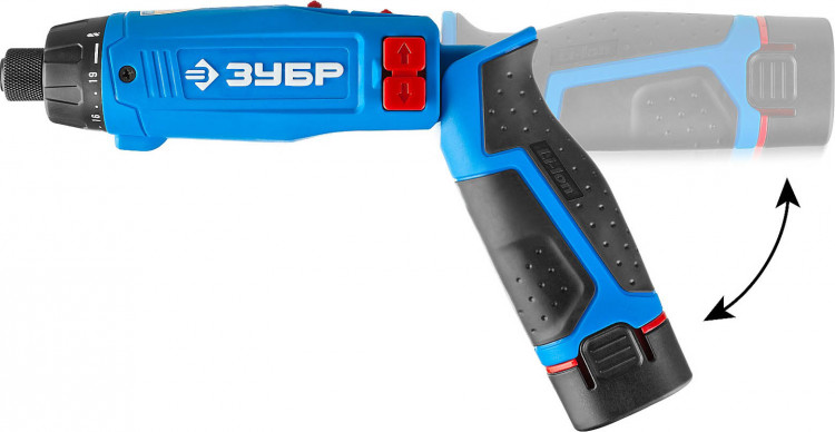 Отвертка аккумуляторная ЗУБР ЗО-7.2-Ли КН