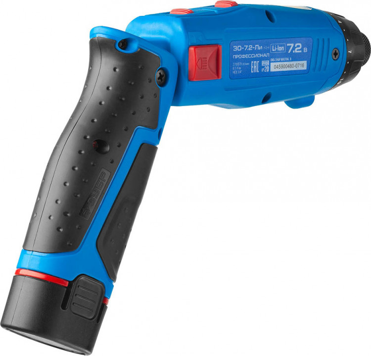 Отвертка аккумуляторная ЗУБР ЗО-7.2-Ли КН