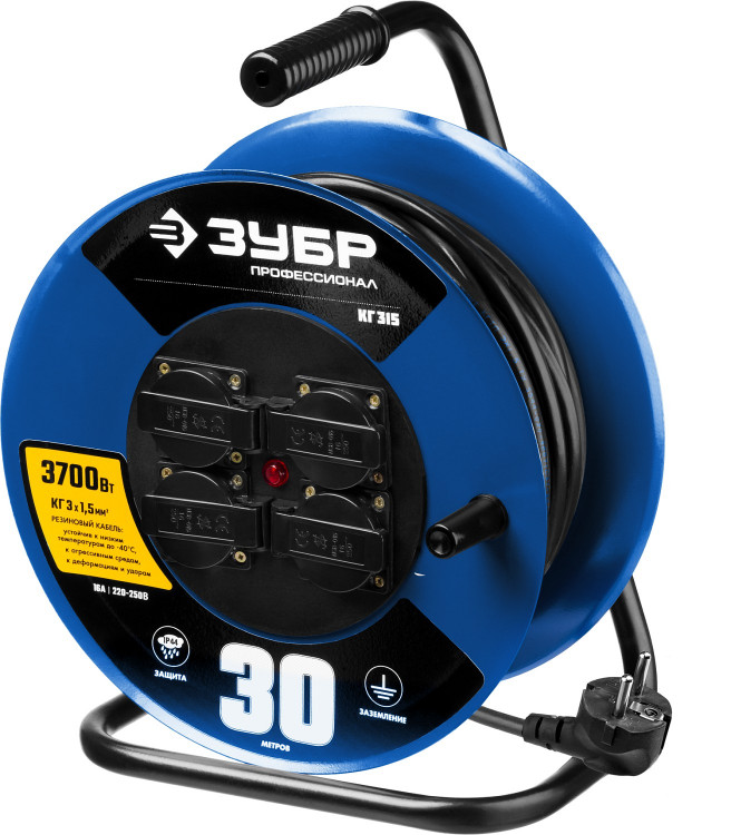 Удлинитель на катушке ЗУБР 55080-30