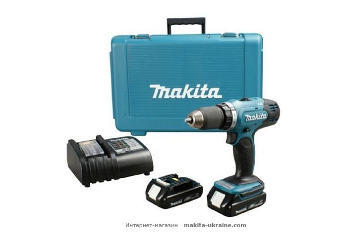 Аккумуляторный ударный шуруповерт MAKITA HP457DWE