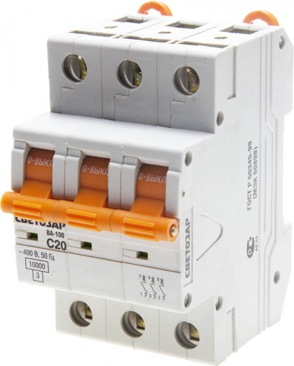 Автоматический выключатель СВЕТОЗАР SV-49073-20-C
