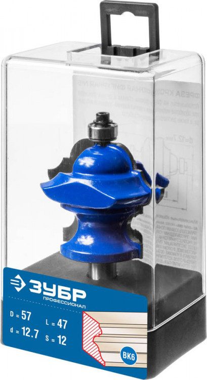 Фреза кромочная фигурная №6(многопрофильная) ЗУБР 28717-57