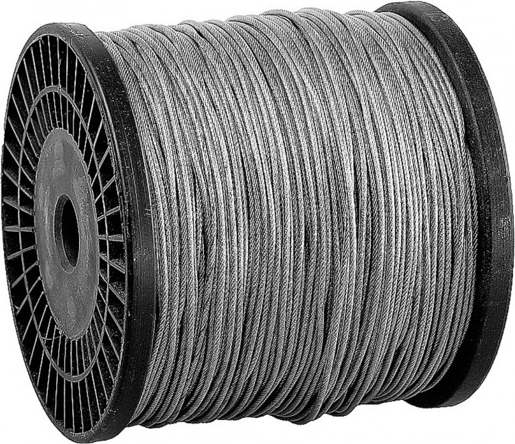 Трос стальной оцинкованный в оплетке ПВХ DIN 3055 ЗУБР 4-304120-02-03