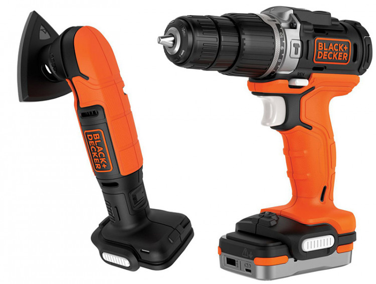 Набор аккумуляторного инструмента BLACK&DECKER BDCK121S1S