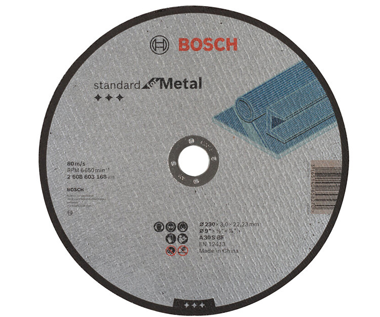 Отрезной круг Bosch Standard for Metal прямой 180?3 мм