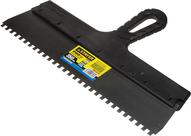 Шпатель зубчатый STAYER 1009-35-06