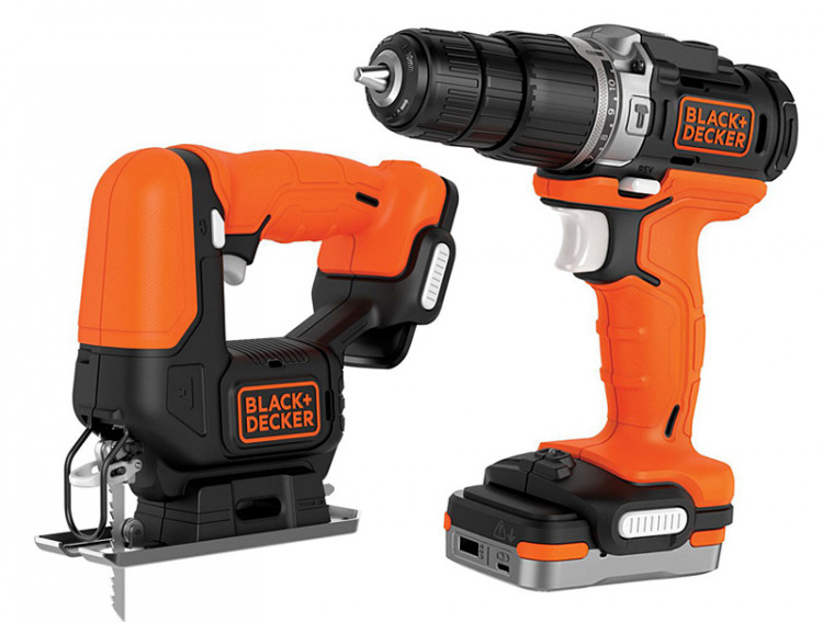 Набор аккумуляторного инструмента BLACK&DECKER BDCK122S1S