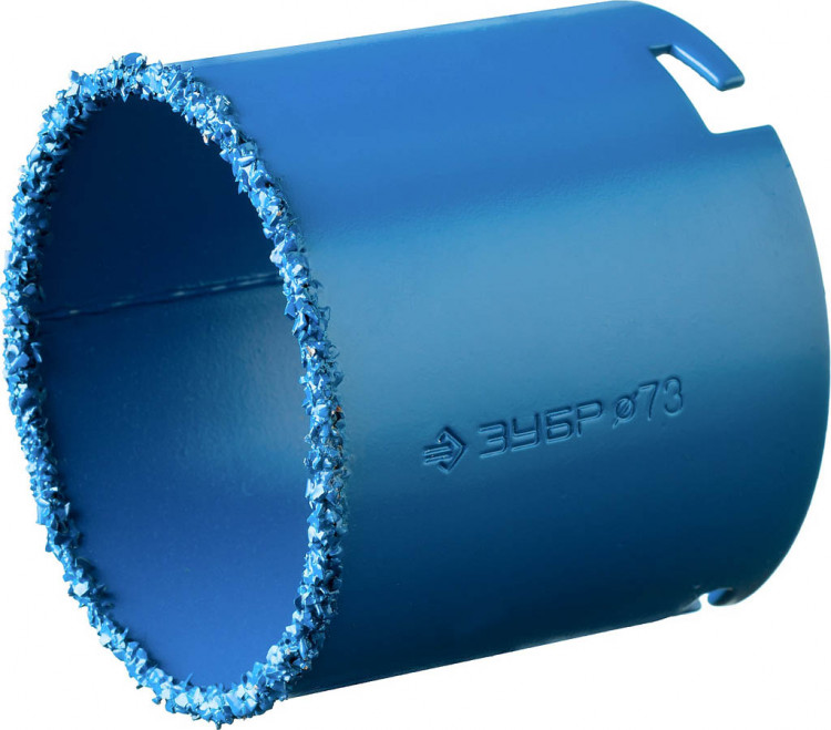 Кольцевая буровая коронка с твердосплавным напылением ЗУБР 33350-73_z01