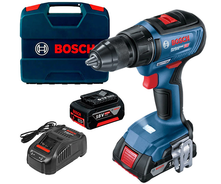 Аккумуляторная дрель-шуруповерт BOSCH GSR 18V-50, 06019H5003